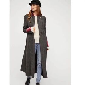 RARE Free People Military Menswear coat